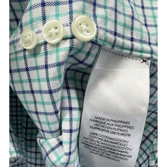 Ralph Lauren Men's Shirt XXL 2XL Blue Green Check Multicolor Pony Button Up L/S - Picture 3 of 9
